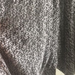 Black and White cardigan with wide 3/4 sleeves